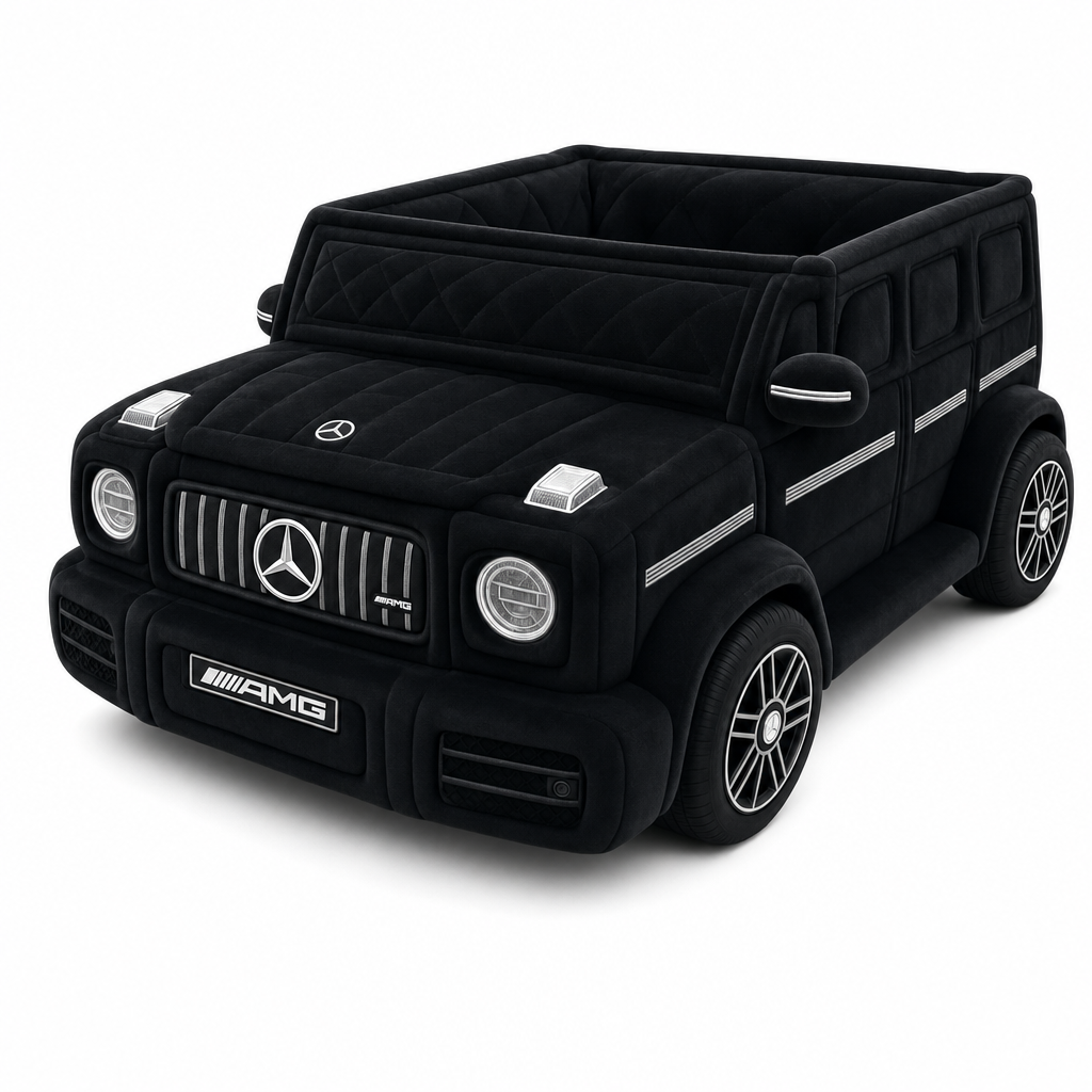 Meowtors Black AMG G63 cat car bed
