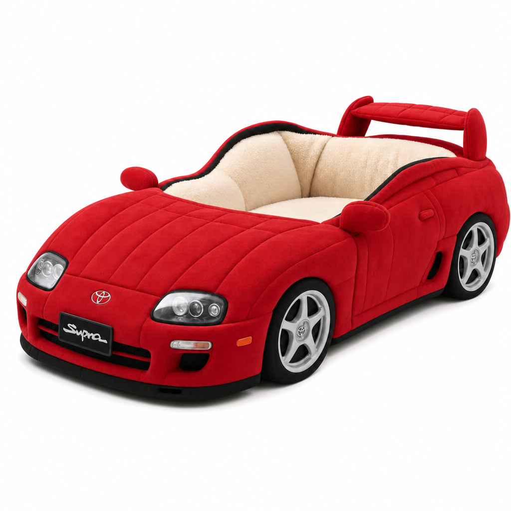 Meowtors Supra MK4 cat car bed