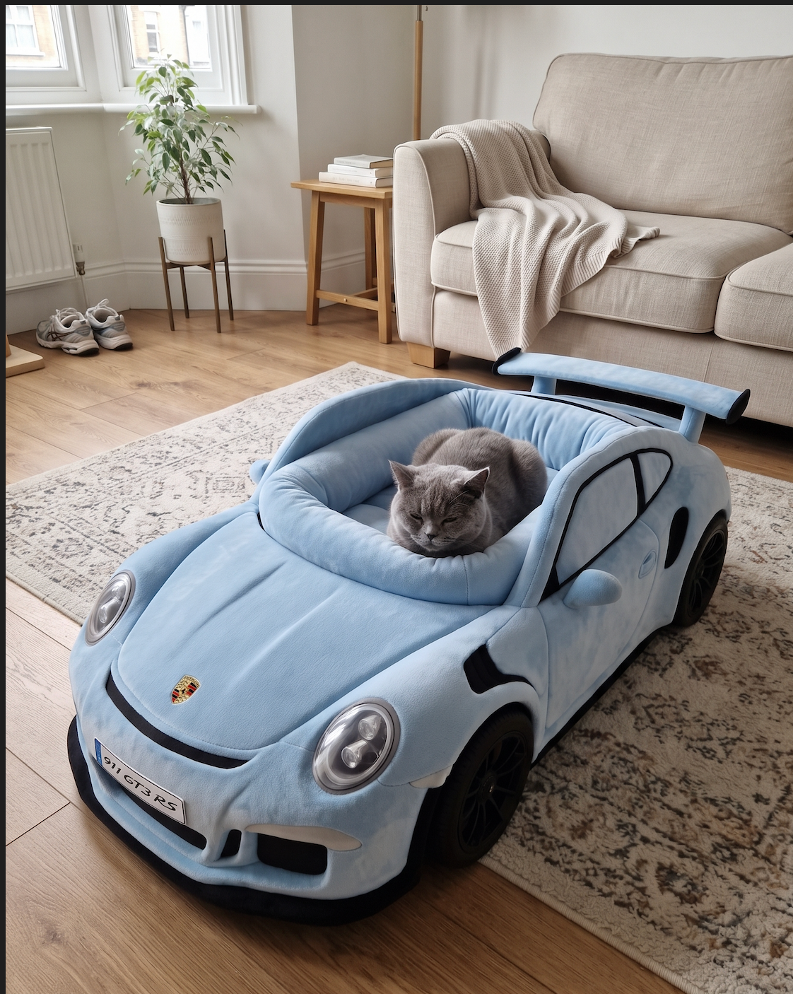 Happy Meowtors cat - baby blue GT3